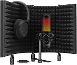 Aokeo Microphone Studio Isolation Screen High Density Foam for Blue Yeti view 8