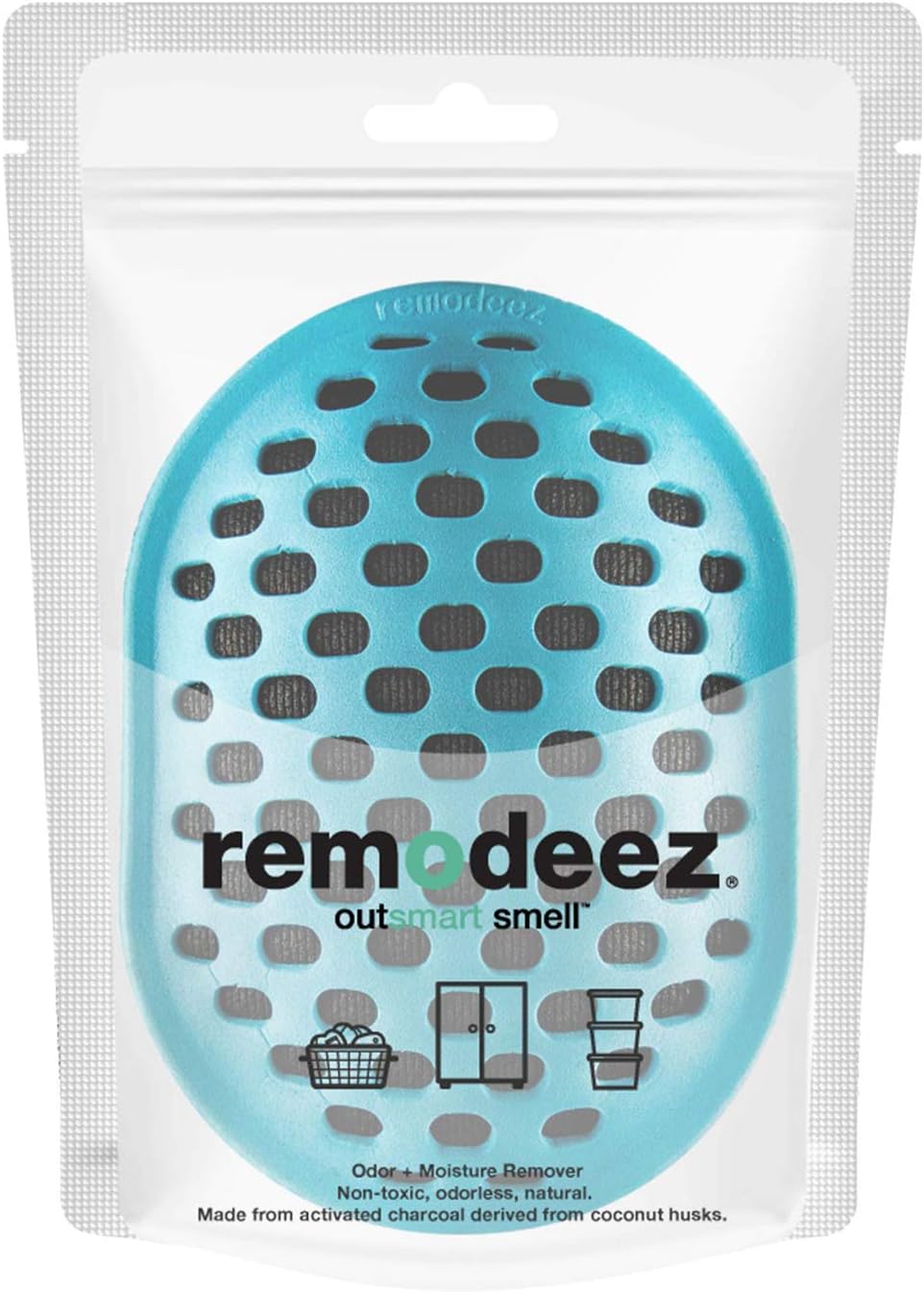 remodeez Home Deodorizer Charcoal Odor and Moisture Remover, Blue