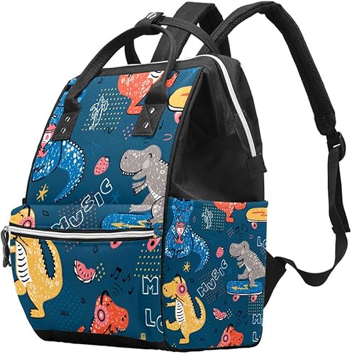 Amazon Ayustyle バックパック レディース かわいい 恐竜 動物 リュック 多機能 旅行 通勤 マザーズバッグ リュックサック 大容量 マザーズリュック 男女兼用 Ayustyle レディース