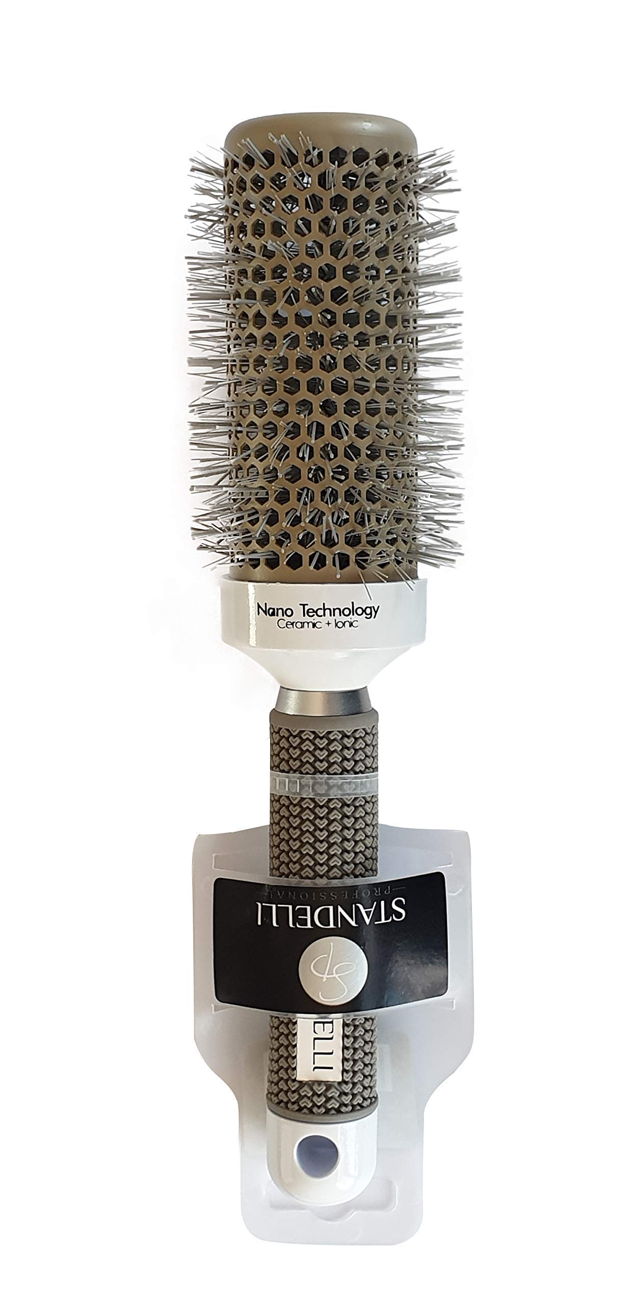 STANDELLI 44mm Round Hair Brush - Blow Dry Thermal Brush with Nano Technology Ceramic Ionic Barrel - Professional Blow Drying, Styling Brush - Anti Static