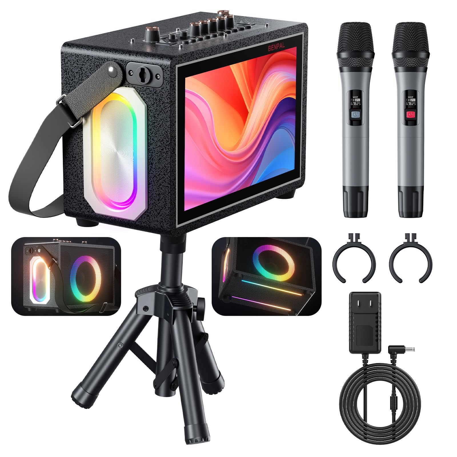 Incomplete Box. Amazon item is incomplete, BOX ONLY BENPAL Karaoke Machine with Screen for ...