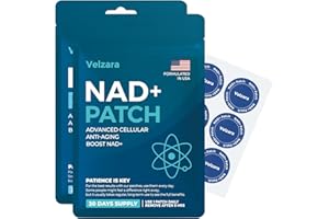 Velzara NAD+ Patches Comfortable All-Day Wear Vegan, Water-Resistant 60 Patches