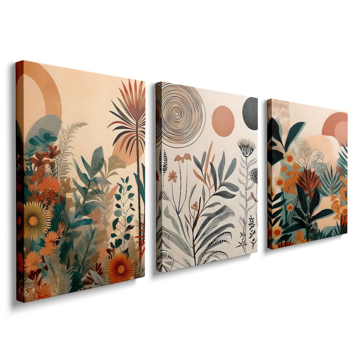 prinfantasy Pictures for Living Room Set of 3 Canvas Wall Art Modern Poster Prints for Walls Boho Home Decor, YH096