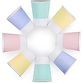 Glowcoast Disposable Coffee Cups With Lids - 12 oz To Go Coffee Cup With Lid (80 Set). Durable Togo Travel Paper Hot Cups Insulated For Hot and Cold Beverage Drinks, No Sleeves Needed (Assorted)