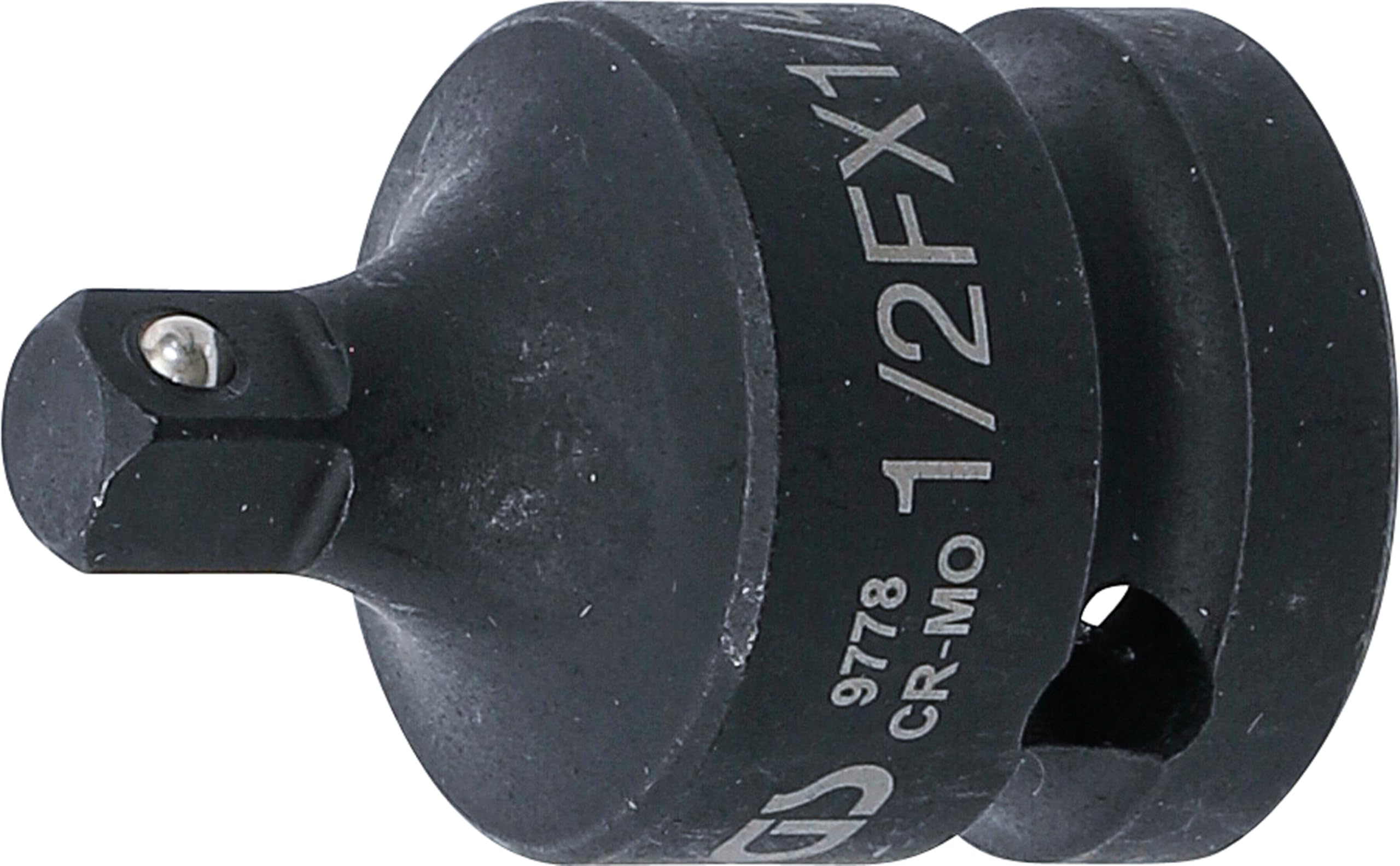 BGS 9778 | Kraft-Steckschlüssel-Adapter | Innenvierkant 12,5 mm (1/2") - Außenvierkant 6,3 mm (1/4") | Reduzierstück, Reduzierung | Schlagschrauber