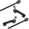 TRQ Front Inner and Outer Tie Rod Set Compatible with 2007-2014 Ford Expedition 2009-2014 F-150 Lincoln Navigator