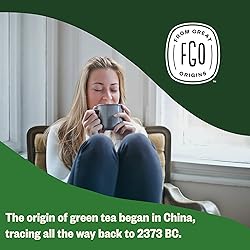 FGO Organic Green Tea, 100 Count Eco-Conscious Tea