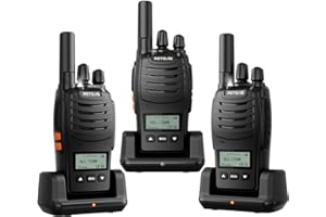 Retevis H777D Walkie Talkies Long Range with LCD Screen, Front Button, Type-C, Portable FRS Two Way Radio with NOAA, Flashlig