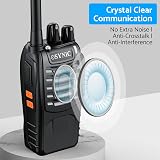 eSynic 2 Pack Walkie Talkies 16CH VOX Li-ion 1500mAh Earpiece LED Torch view 3