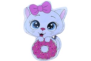 Cat Donut Pinata Bulk Candy Fill Spill Pinatas - Kitty Party Favor Game for Kids Boys Girl Birthday Parties Supplies - Animal