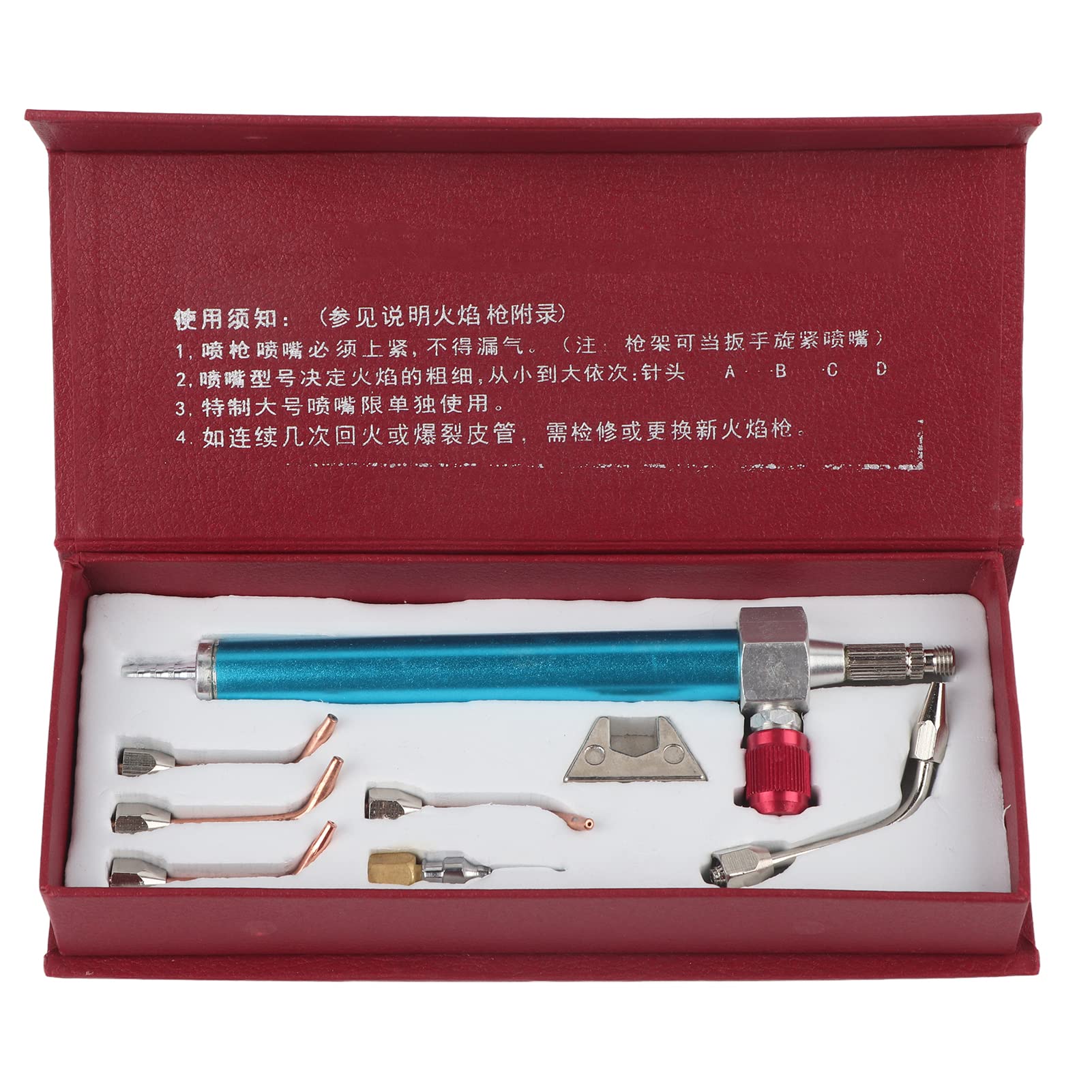 ZAICOLER Jewelry Torch Welding Soldering Gun with 5 Tips for Oxygen Cylinders