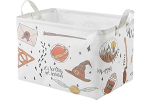 vradcorel Nursery Decor,Baby Laundry Large Hamper Basket Foldable With Waterproof Pe Coating,Potter Dirty Clothes Basket for Kids,Bedroom,Bathroom Set,Toy Bin,Boys and Girls Birthday Gifts