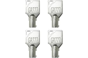NVGUOES 4 Pcs GR777 Tubular Key | Compatibility with Service Panel of Speed Queen Commercial Washer Door/Service Panel/Coin Washing Machine | for Speed Queen Maytag ESD Lock