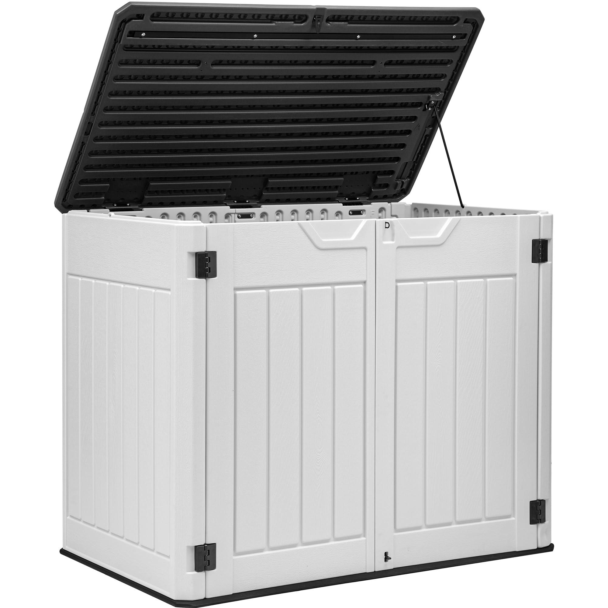 Photo 1 of *MISSING PARTS*
YITAHOME Outdoor Horizontal Storage Sheds w/o Shelf, 35 Cu Ft Lockable Resin Waterproof Shed, Ideal for Garden Tools, Easy to Assemble, Light Gray
