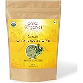 Darsa Organics Wheatgrass Powder 1 lb - Premium USDA Organic Wheat Grass, Fine-Milled Green Powder for Smooth Mixing - Non-GMO, Vegan, and Gluten-Free, Fresh-Sealed Resealable Pouch