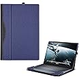 Laptop Cover for Dell inspiron 16 inch 7640 7635 5620 5625 5630 5635 7610 7620 Vostro 7630 2-in-1 All Inclusive Drop Case 16" PU Leather Protective Laptop Bag Detachable Shell (Blue)