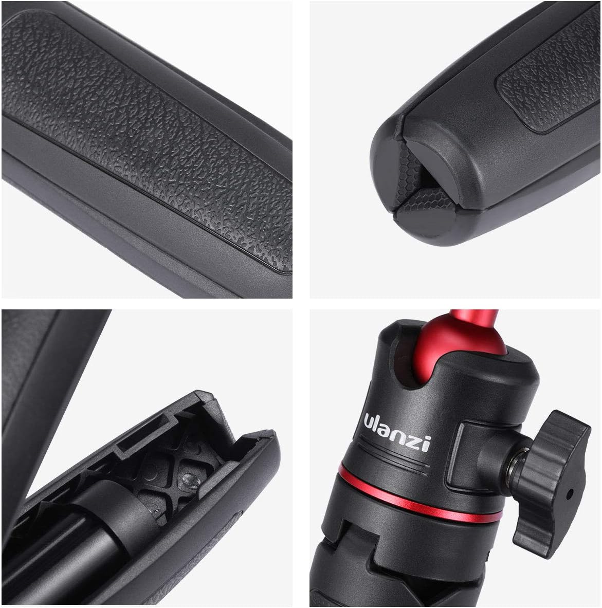 Ulanzi MT-08 Extension Phone Tripod, Mini Selfie Stick Tripod Stand Handle Grip for iPhone 11 Pro Max Samsung OnePlus Google Smartphone Canon G7X Mark III Sony RX100 VII A6400 A6600 Cameras Vlogging: Camera & Photo