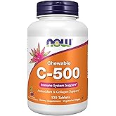 NOW Supplements, Vitamin C-500, Antioxidant Protection*, Cherry Flavor, 100 Chewable Lozenges