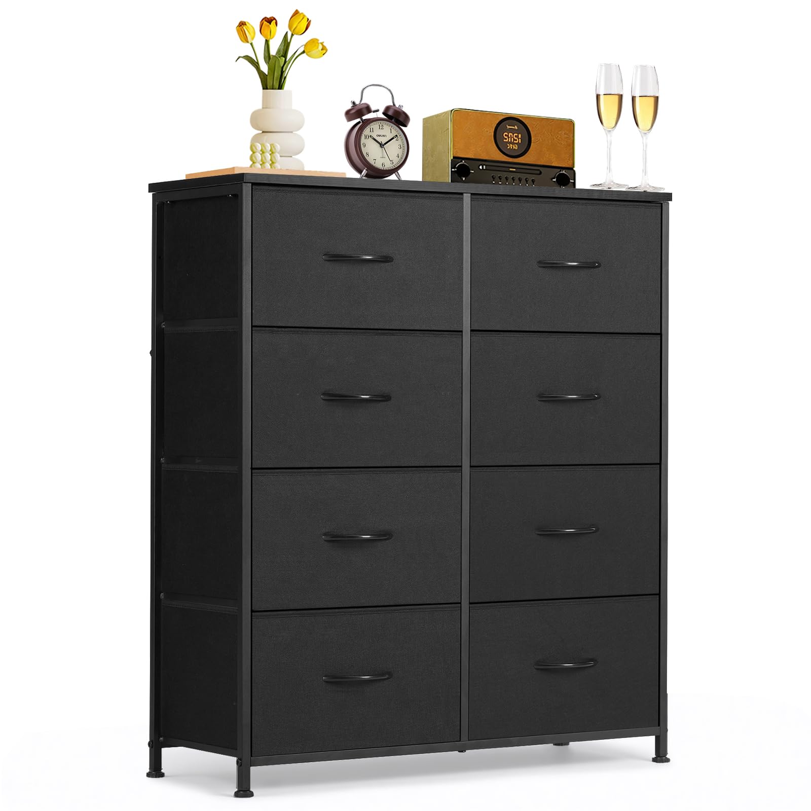 6-Drawer Dresser for Bedroom, Anti-Tip Wide Storage Organizer