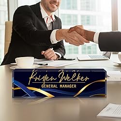 Custom Office Name Plate for Desk - Desk Name Plate