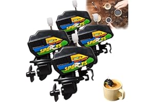 AIZOER Boat Motor Coffee Stirrer, Boat Engine Motor Coffee Mixer, Boat Propeller Coffee Stirrer, Coffee Stirrer Motor Boat, Best Gift for Father, Outboard Motor Fan, Boat Enthusiasts & Coffee Lovers (4Pcs)