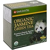 Uncle Lee's Organic Jasmine Green Tea Bags, 40 Count &ndash; Antioxidant-Rich, Low Caffeine, Naturally Uplifting Blend