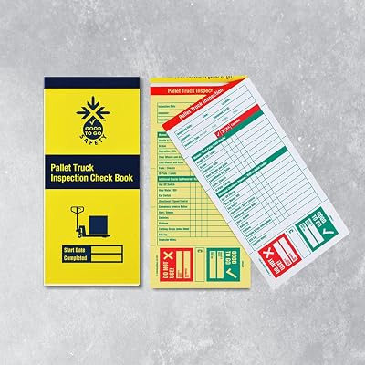 Good to Go Safety 51336 Pallet Truck Inspection Checklist Book