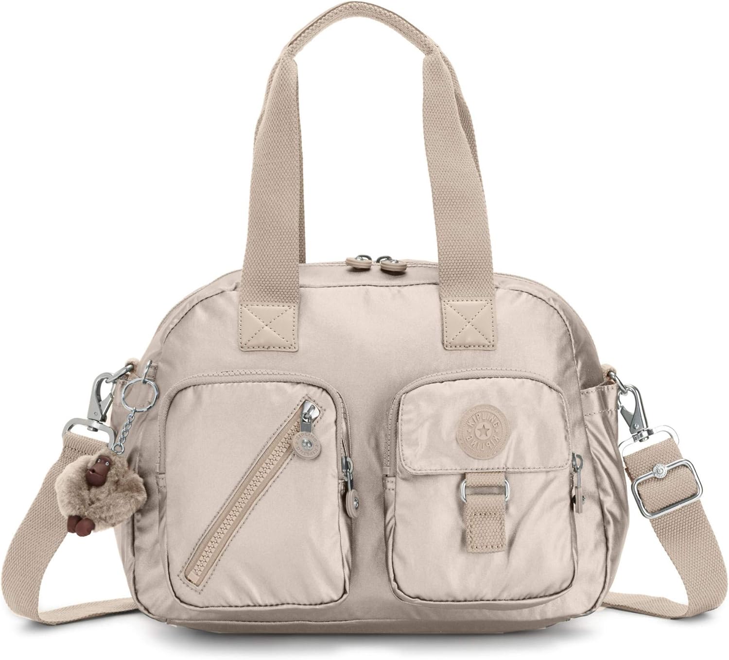 Kipling Defea Metallic Handbag Gleaming Gold Metallic Amazon.sg Fashion