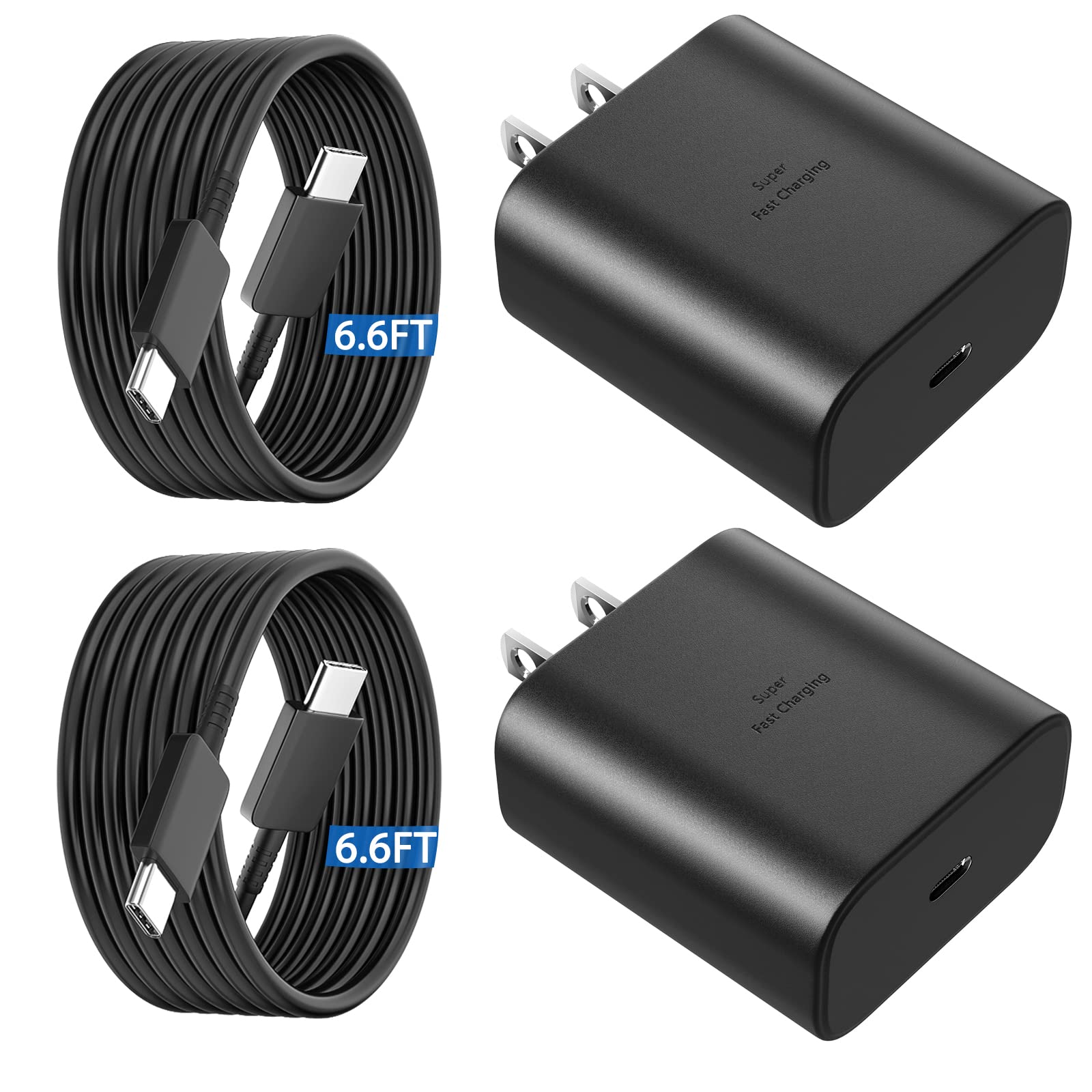 45W USB C Super Fast Charger Type C Charger Fast Charging Android Phone Charger Block with 6.6FT Type C Charging Cable for Samsung Galaxy S26 Ultra/S26/S26+/S25/S25 Ultra/S25+/S24 Ultra/S23 Ultra/S22