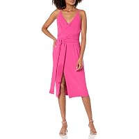 Dress the Population Women's Livia Midi High Dress, Bright Fuchsia,  XX-Small at Amazon Women's Clothing store