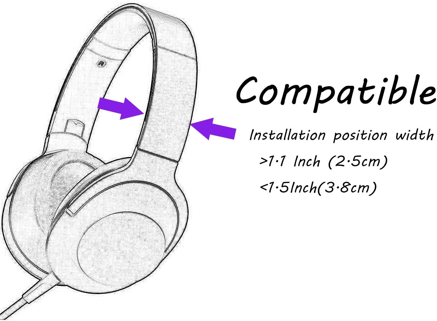 Cute Pink Cat Ears Fits for HypreX Cloud/Cloud II/Cloud Flight Headphones,Universal Fit Lovely Kitty Adjustable Attachment Straps for Vedio Live Gaming Headsets,White & Pink: Electronics