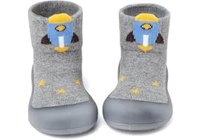 CHAOSLOOK Baby Sock Shoes Toddler Cartoon Soft Rubber Sole Non Slip Indoor Floor Slipper for Infant Boys Girls First Walking Trainers Shoe