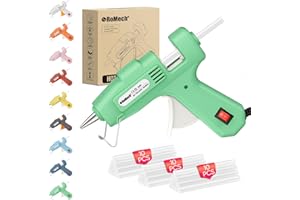 ROMECH 20W Mini Hot Glue Gun with 30 Glue Sticks Set, Fast Preheating 20W Hot Glue Gun Kit Heavy Duty Gluegun for Craft, DIY, Repairs (Green)
