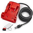 RVBOATPAT Starlink Mini Power Cable for Milwaukee M18 Battery, Power Adapter Converter with 3.28FT Starlink Mini DC 18AWG Pow
