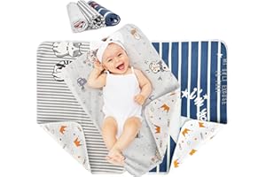 Bopika Double-Side Ultra-Thin Changing Pad Liner 3PCS|Waterproof Leakproof Reusable Washable | Portable Diaper Mat for Baby T