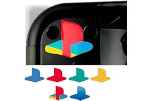 Glistco Retro Sticker Underlay - Glossy Vinyl Decal Compatible with Original PS5 (6 Pack)