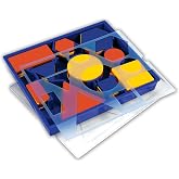 Learning Resources Attribute Blocks Desk Set | Kids Shape Learning Toys, Attribute Blocks for Classroom, Math Manipulatives, Shapes and Pattern Tiles, 60 Piece Set, Ages 5+
