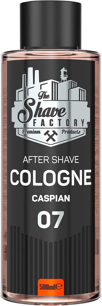 The Shave Factory 07 Caspian After Shave Cologne 500ml Men Post Shave Grooming