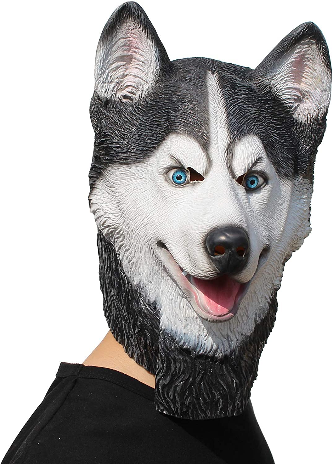 PartyCostume Deluxe Innovative All Saints Costume Meeting Botanical Animalia Head Mask Huskies Dogs