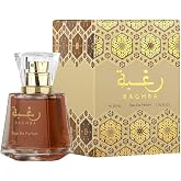 Lattafa Perfumes Raghba EDP (Eau De Parfum) I Middle Eastern baked sweets in a spice market scent I Warm, cozy, and smoky Vanilla add a sweet, elegance I Long - lasting and Great Silliage I