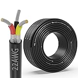 22 Gauge 3 Conductor Shielded Wire 25FT, UL2464 22