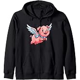 Flying Oinker Zip Hoodie