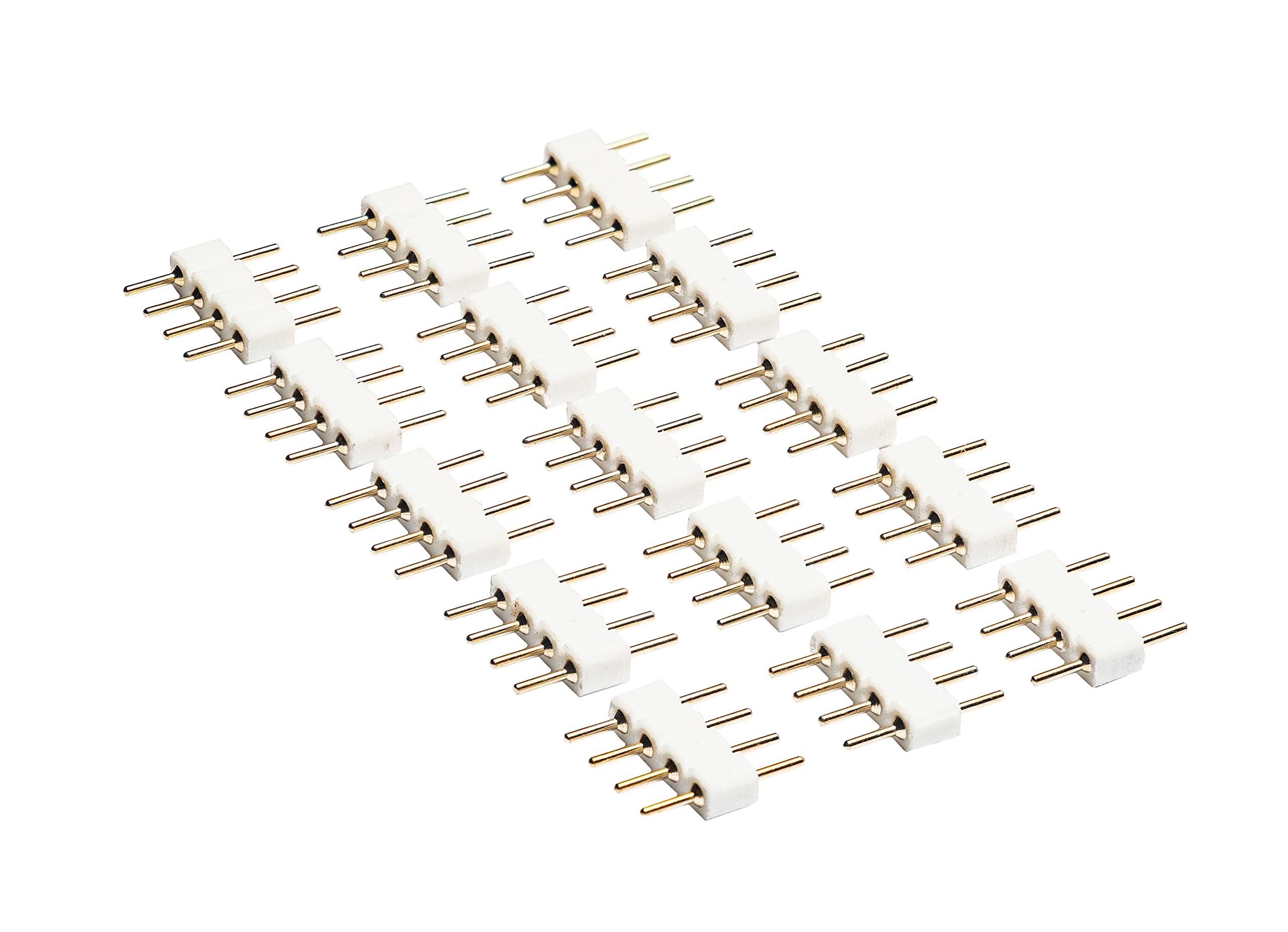 Litcessory 4-Pin to 4-Pin Connector for LIFX Z Lightstrips (15 Pack, White)