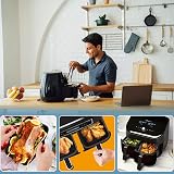 Dzpuhuojz 2 Pack Silicone Air Fryer Liners for Ninja Dual 5L AF400UK view 6