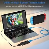 VIXLW 4K HDMI USB 3.0 Video Game Capture Card 1080P 60fps Live Stream PC PS5 view 2