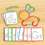 Jastown 120pcs Wooden Sticks & Rings Puzzles Montessori 3 4 5 Year Olds view 4