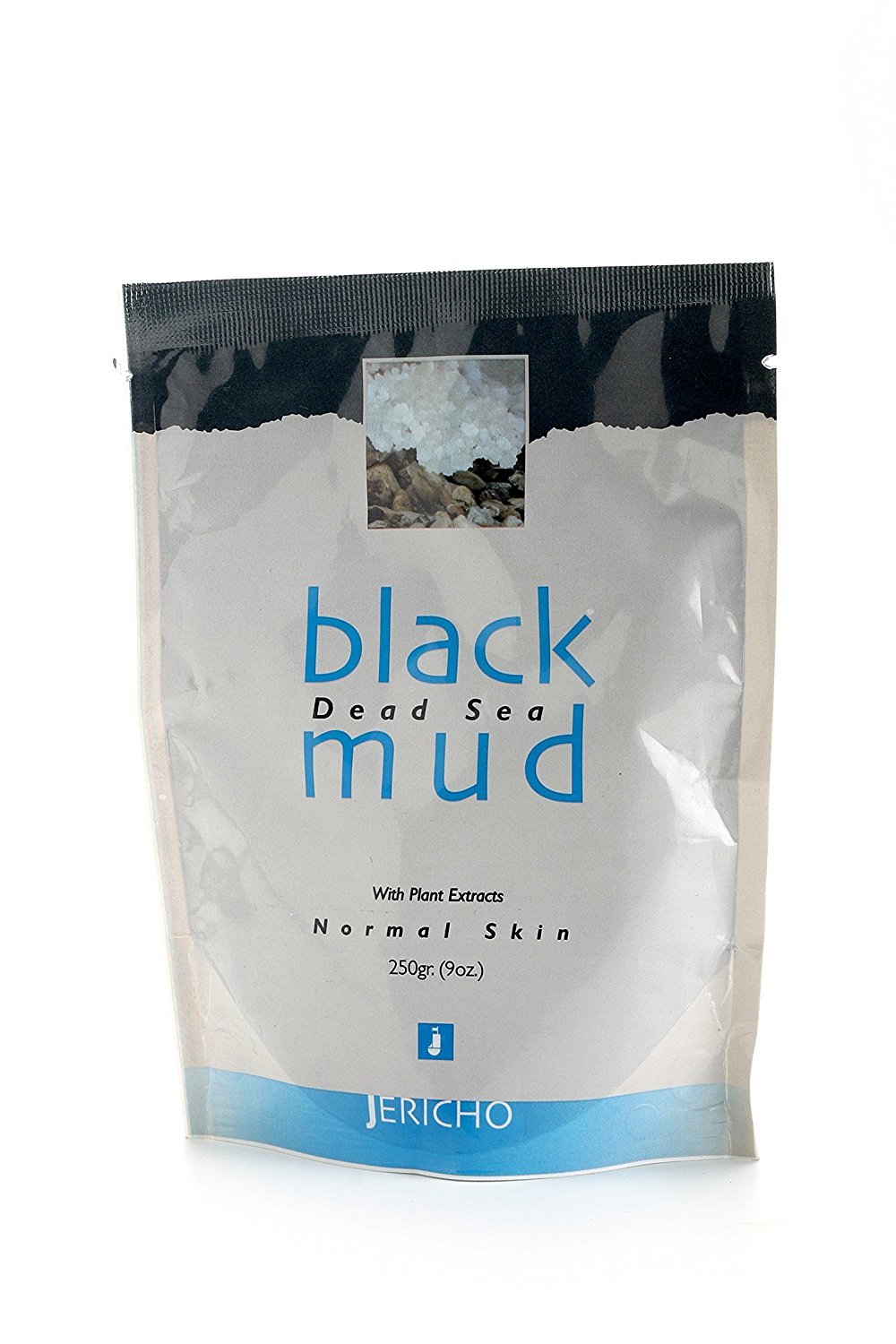 Dead Sea Mud Mask Black Mud Body Wrap by Jericho (21.1 Oz / 600 Gr