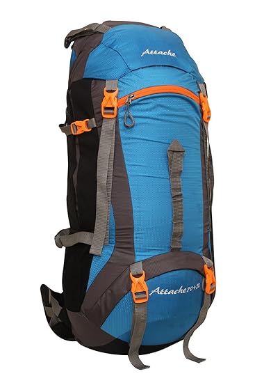 ATTACHE Polyester 75 Ltr Sky Blue Trekking Backpacks