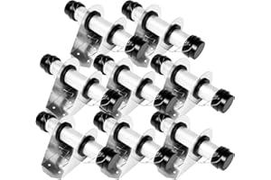 CABTHERLYN Trailer Document Holder Waterproof Registration Card Box with End Caps for Truck Trailers Body Auto Vehicle Tractor Insurance Aluminum 1-5/8" x 9-7/16" Tube Style (8 Pack)