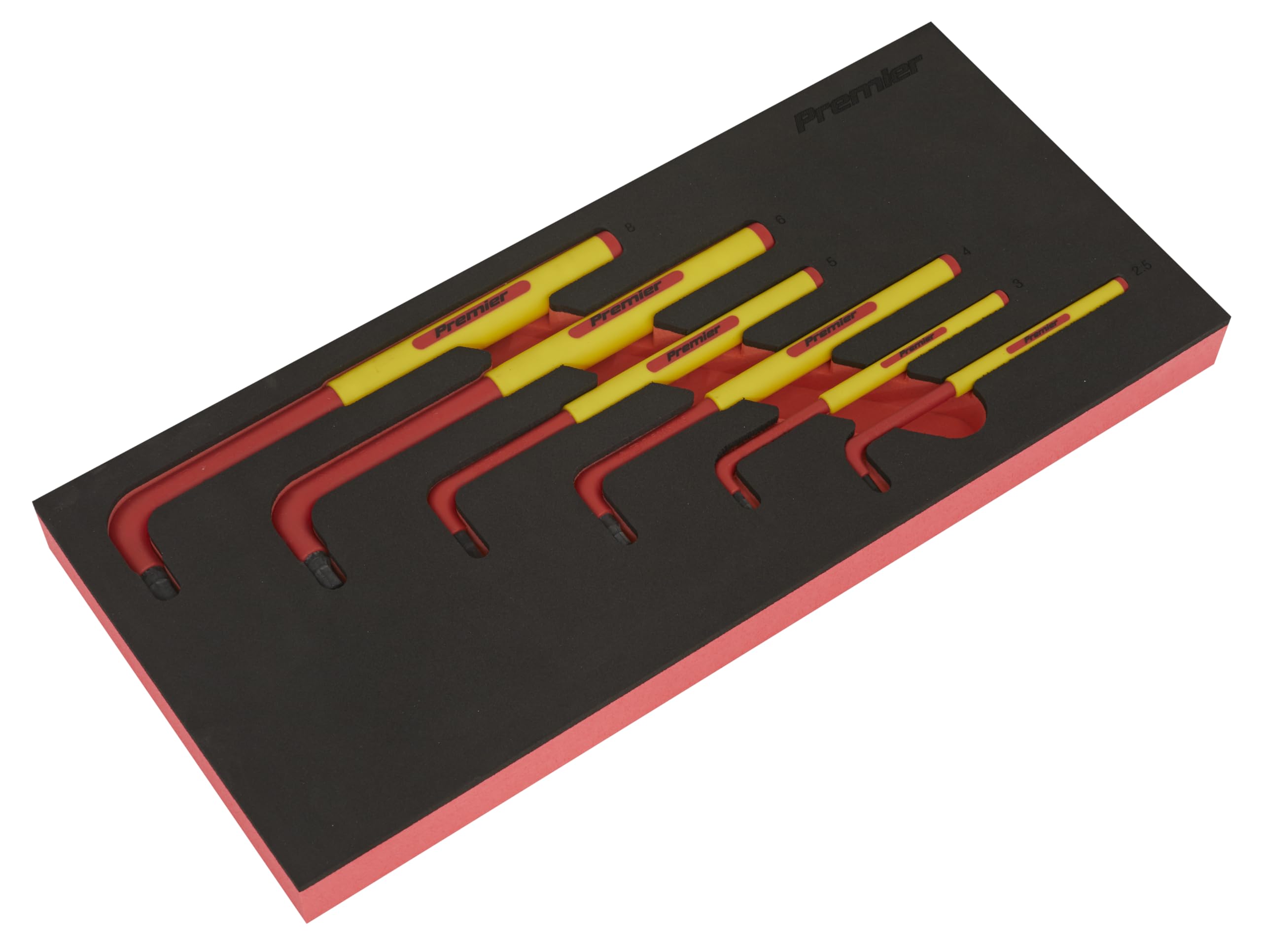 Sealey Premier 6pc Hex Set with Tool Tray - VDE Approved - TBTE05